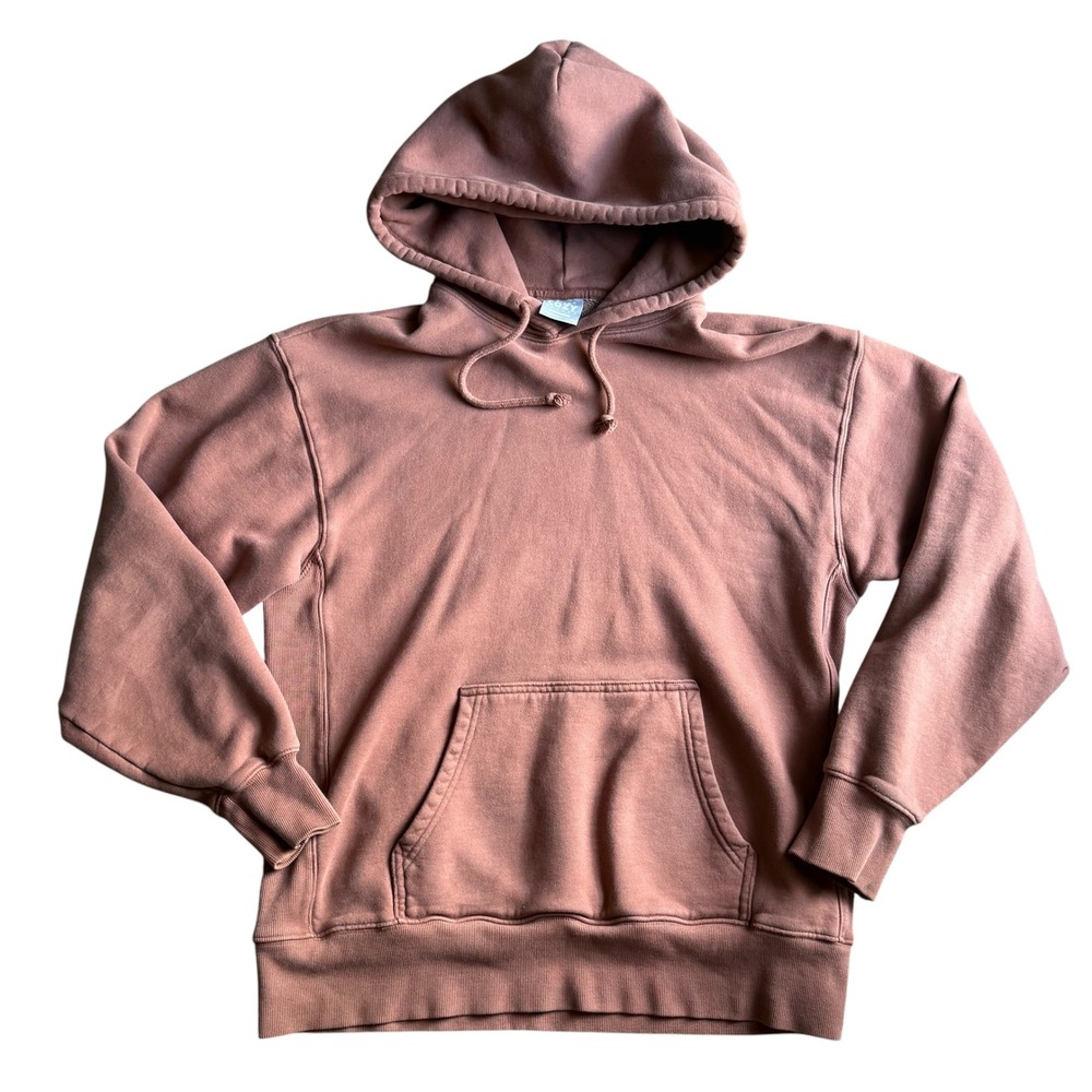 Aritzia TNA Cozy Fleece Boyfriend Hoodie Womens XS Mauve Pullover Hoodie